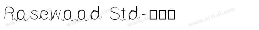 Rosewood Std字体转换
